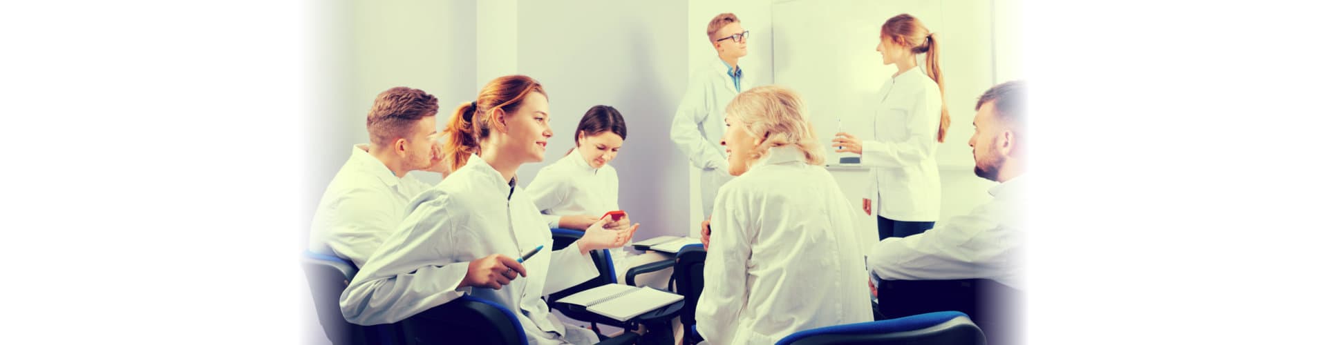 students having a conversation
