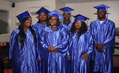 Group of people on a graduation